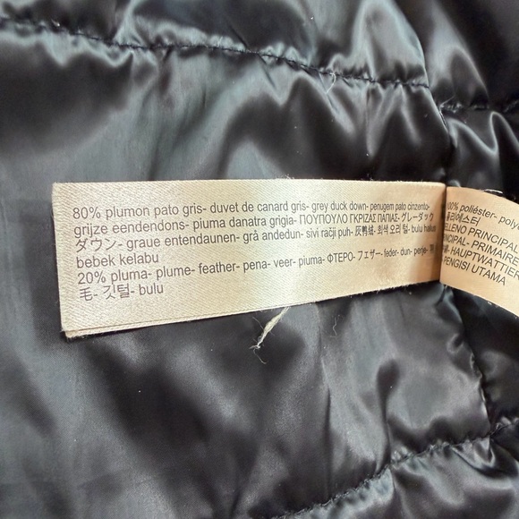 [Massimo Dutti] Black Hooded Puffer Jacket - Picture 14 of 16